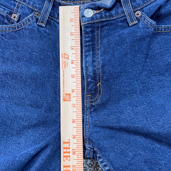 Vintage Levi's 517 Women's 26x31 Boot Cut Jeans Slim Fit Stretch Dark Wash 00s - Picture 6 of 10